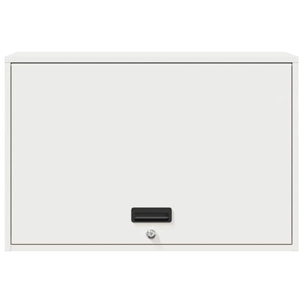 Vägghylla för garage Vit 80 x 40 x 53 cm Pulverlackerad stål