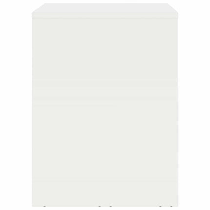 Vägghylla för garage Vit 80 x 40 x 53 cm Pulverlackerad stål