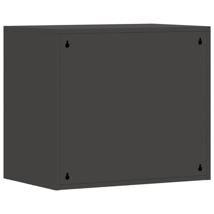 Vägghylla för garage Svart 60 x 40 x 53 cm Pulverlackerad stål