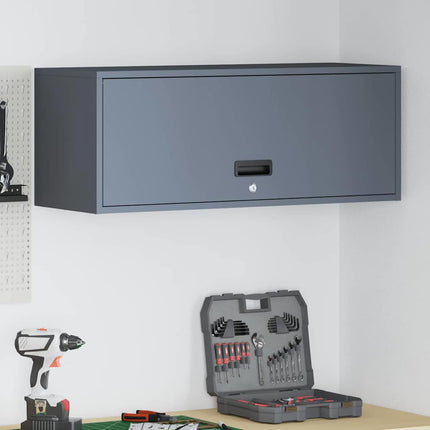 Vägghylla för garage Antracit 90 x 33 x 35 cm