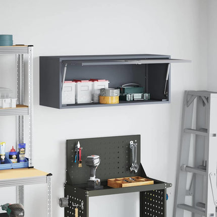 Vägghylla för garage Antracit 90 x 33 x 35 cm