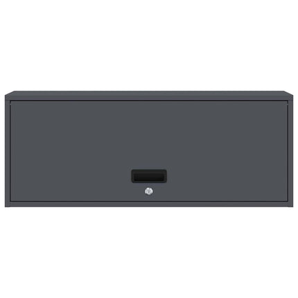 Vägghylla för garage Antracit 90 x 33 x 35 cm