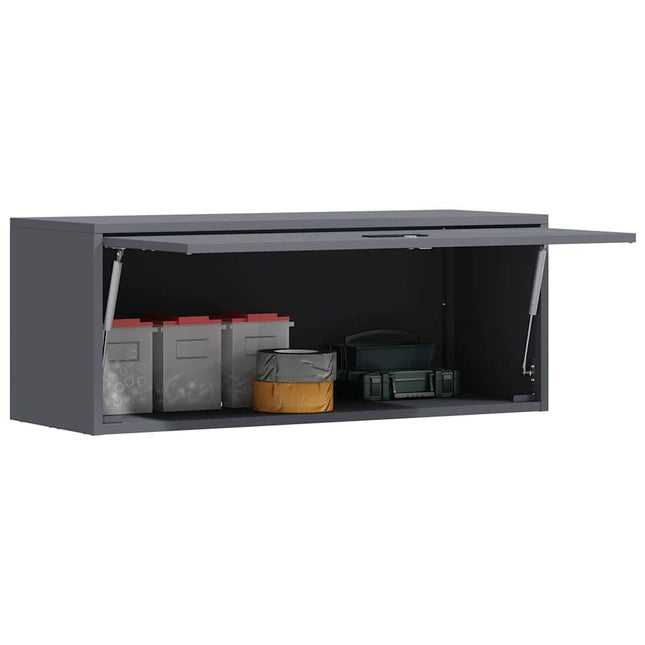 Vägghylla för garage Antracit 90 x 33 x 35 cm