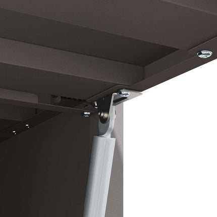 Vägghylla för garage Svart 80 x 33 x 35 cm Pulverlackerad stål