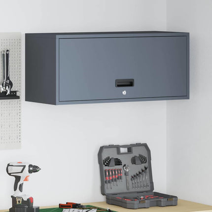 Vägghylla för garage Antracit 80 x 33 x 35 cm