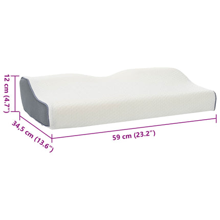 Nackkudde Vit Minneskum 59 x 34,5 x 12 cm