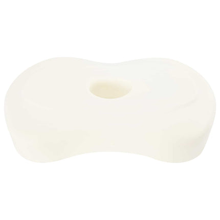 Nackkudde Enfärgad Vit 53 x 35 x 11 cm Minneskum