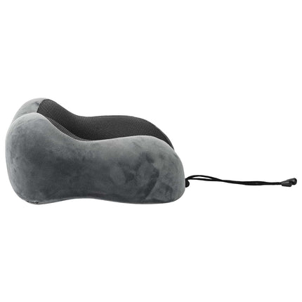 Resekudde för nacken Enfärgad Grå 27 x 26 x 14 cm Minneskum