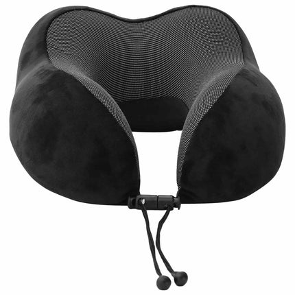 Resekudde för nacken Enfärgad Svart 27 x 26 x 14 cm Minneskum