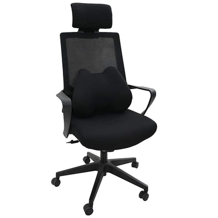 Ryggkudde Svart Minneskum 40 x 32 x 13 cm