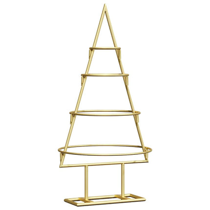 Metall julgran med stativ Guld 60 cm Pulverlackerad stål