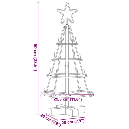 Julcone-träd med stativ Svart 60 cm Stål