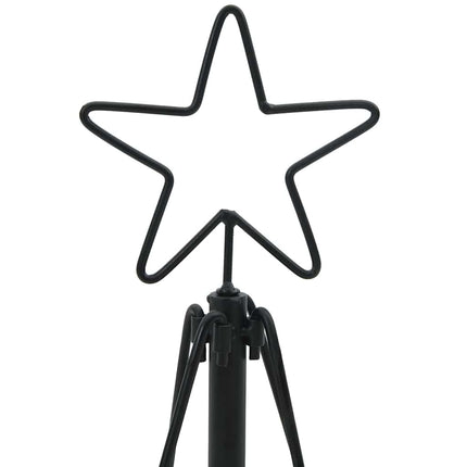 Julcone-träd med stativ Svart 90 cm Stål