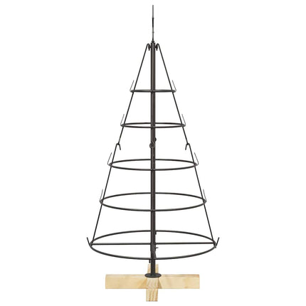 Julcone-träd med stativ Svart 90 cm Stål