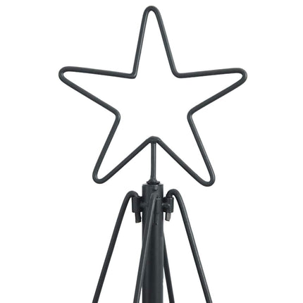 Julcone-träd med stativ Svart 154 cm Stål