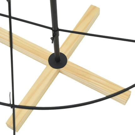Julcone-träd med stativ Svart 154 cm Stål