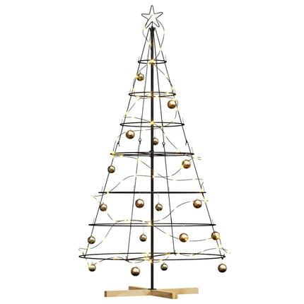 Julcone-träd med stativ Svart 180,5 cm Stål