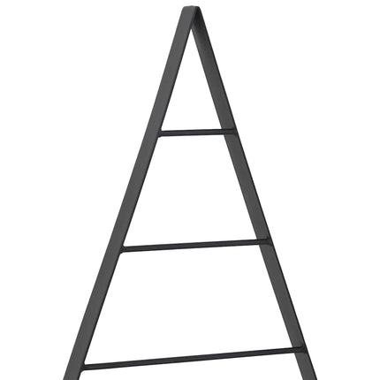 Metall julgran med stativ Svart 60 cm Stål