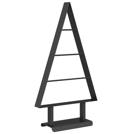 Metall julgran med stativ Svart 60 cm Stål