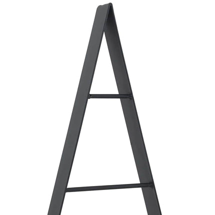 Metall julgran med stativ Svart 90 cm Stål