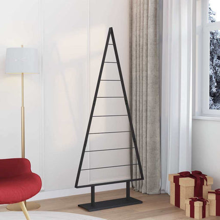 Metall julgran med stativ Svart 180 cm Stål