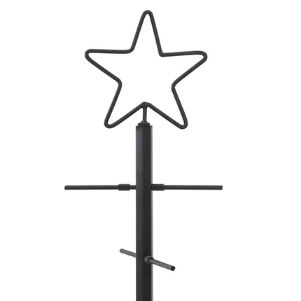Metall julgran med stativ Svart 59,5 cm Pulverlackerad stål