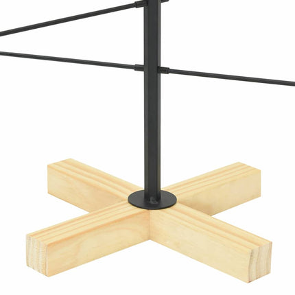 Metall julgran med stativ Svart 89 cm Pulverlackerad stål