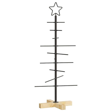 Metall julgran med stativ Svart 89 cm Pulverlackerad stål