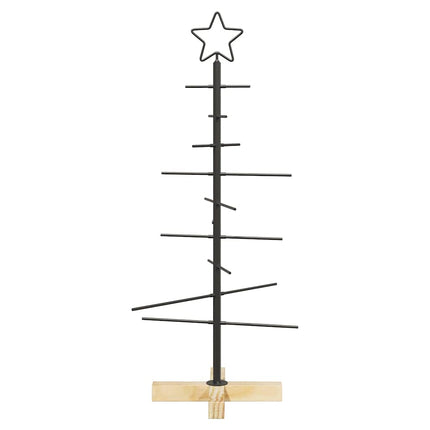 Metall julgran med stativ Svart 89 cm Pulverlackerad stål