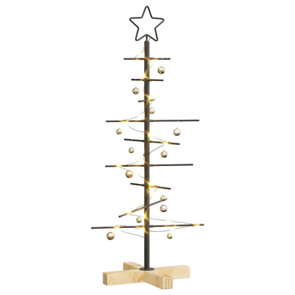 Metall julgran med stativ Svart 89 cm Pulverlackerad stål