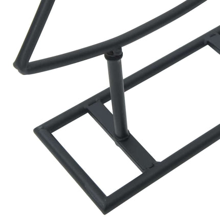 Metall julgran med stativ Svart 60 cm Stål