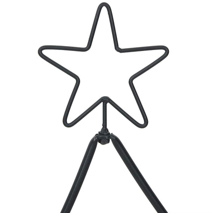 Metall julgran med stativ Svart 90,5 cm Stål