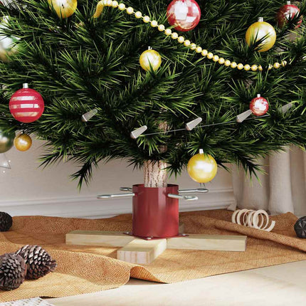 Julgranställ 1.73 Röd 50 x 50 x 16 cm Massiv furu