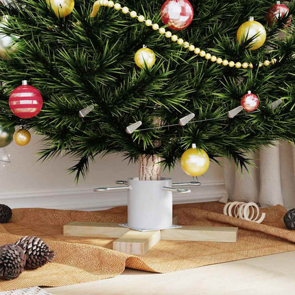 Julgranställ 1.73 Vit 50 x 50 x 16 cm Massiv furu