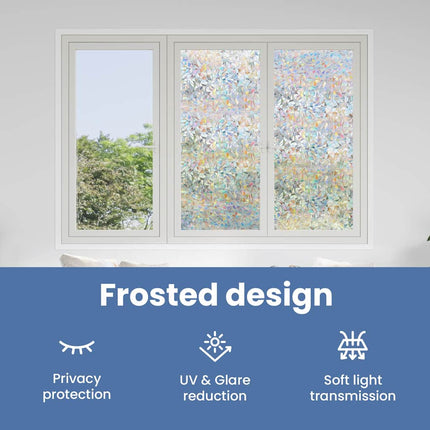 Statisk fönsterfilm Transparent 90 x 2000 cm PVC