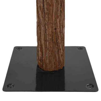 Smal julgran med 300 LED-lampor Grön 210 cm PVC och solid furu