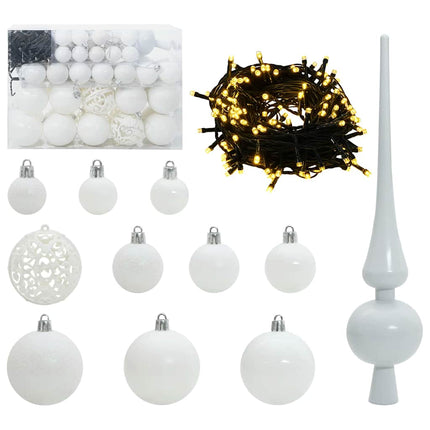 Smal julgran med 150 LED-lampor Grön 150 cm PVC och solid furu