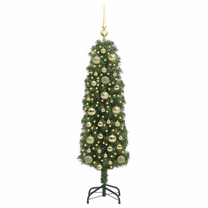 Konstgjord julgran Grön 150 cm PVC och stål och plast