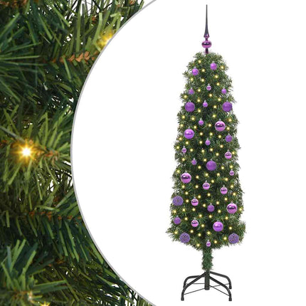 Konstgjord julgran Grön 150 cm PVC och stål och plast