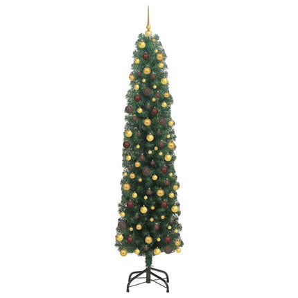 Konstgjord julgran Grön 180 cm PVC och stål och plast