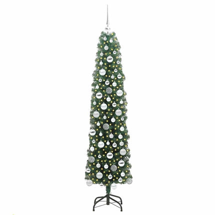 Konstgjord julgran Grön 180 cm PVC och stål och plast