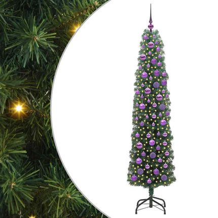 Konstgjord julgran Grön 180 cm PVC och stål och plast