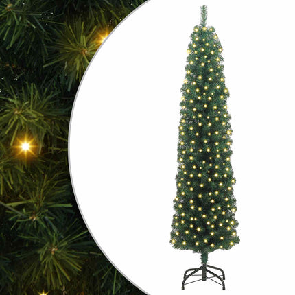 Konstgjord julgran Grön 240 cm PVC och stål och plast