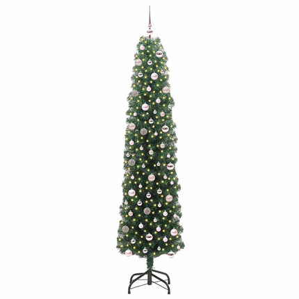 Konstgjord julgran Grön 240 cm PVC och stål och plast