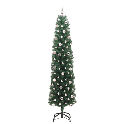 Konstgjord julgran Grön 240 cm PVC och stål och plast