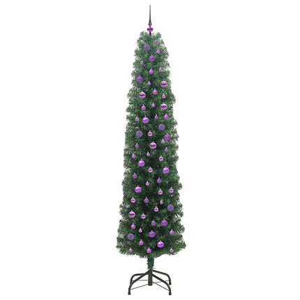 Konstgjord julgran Grön 240 cm PVC och stål och plast