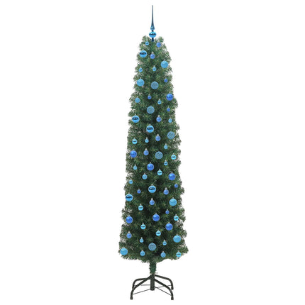 Konstgjord julgran Grön 240 cm PVC och stål och plast