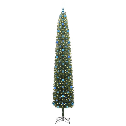 Konstgjord julgran Grön 270 cm PVC och stål och plast