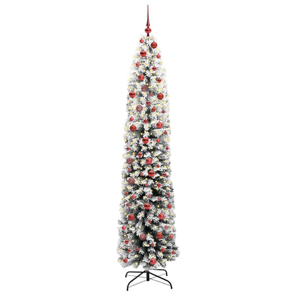 Konstgjord julgran Grön 210 cm PVC och stål och plast