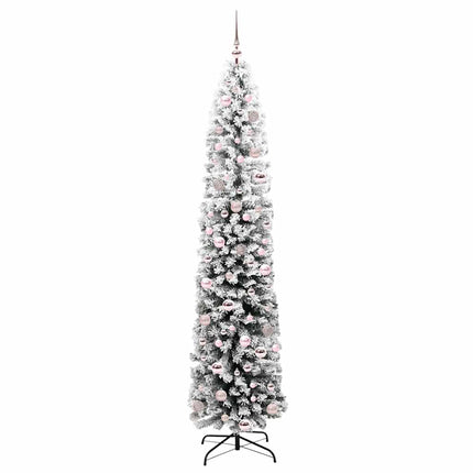 Konstgjord julgran Grön 210 cm PVC och stål och plast